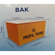 New Tandon Toren Tangki Air Bak Terbuka Profil Tank 500 Liter Kotak Persegi Harga Murah Garansi 10 T