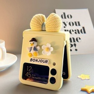 Applicable to Samsung zflip3Treasure Box Silicone Phone Case f7110Foldable 3-in-1 Case Cover for Fol