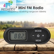 LCD Digital Display Mini Pocket Radio Retro Rechargeable FM Player Receiver [Redkeev.sg]