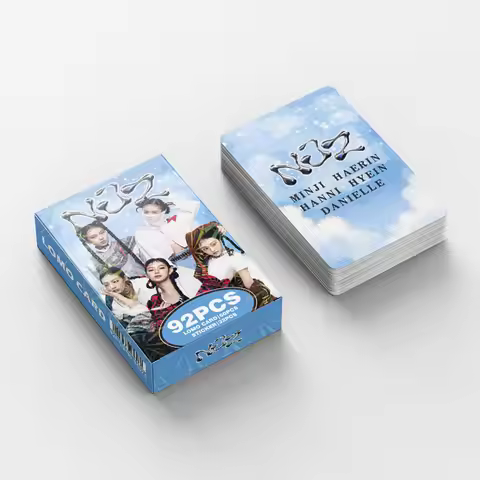 92 K-pop girl group mini cards NJZ merchandise collectible photo cards indoor decoration mini card s