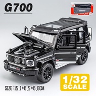 LEO 1:24 Benz G63 Sound & light effect 4 doors can be opened diecast Alloy car model toys for boys t