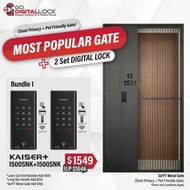 Metal Gate and Digital Locks Bundle Offer (Free Installation and Delivery) | Digital door lock and Digital Gate lock