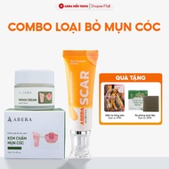 [COMBO] Papaya Abera Exfoliating Cream & Scar Abera Red Turmeric Scar Fade Cream - Helps Reduce Wart