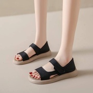 Plus size Smooth pu material simple strap sandal shoes ( 35-43 size )