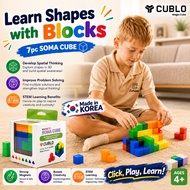 Cublo Magic Cube SOMA CUBE, consisting of 7 Three-Dimensional Blocks made by 3 or 4 Magnetic cubes f