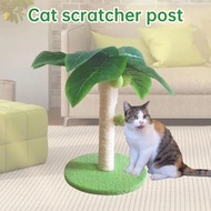 【Ready Stock】Cat Scratching Post for Kitten Cute Green Leaves Tree Tower Cat Scratching Posts with Sisal Rope