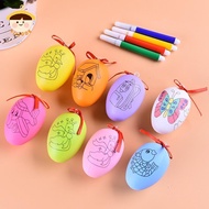 〔8C05〕 5 Set Easter Eggs DIY Hand-Painted Eggs, Egg And Pen Combination Set, Egg Decoration Props Ch