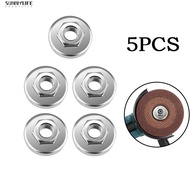 {SUNYLF} 5PCS Hex Nut Tools Replacement For Angle Grinder Chuck Locking Plate Quick Clamp