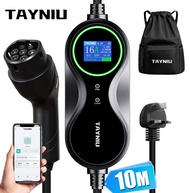 TAYNIU Portable EV Charger 3.5KW 16A Type2 EVSE Charging Box 3-pin Plug 10M Cable for Electric Vehic