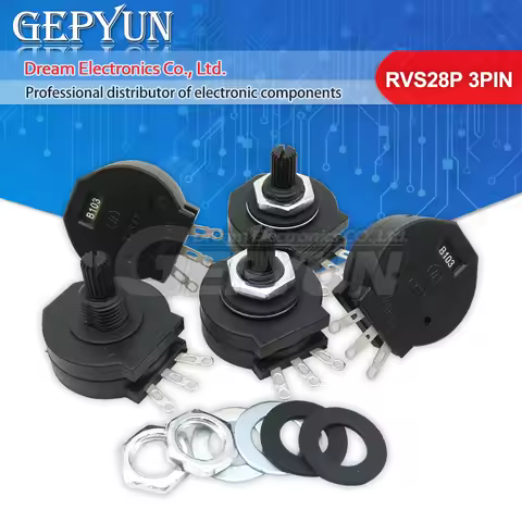 5PCS RVS28 B102 3PIN Electric welding machine potentiometer new 100% RVS28P-B102 2W 1K welding machi