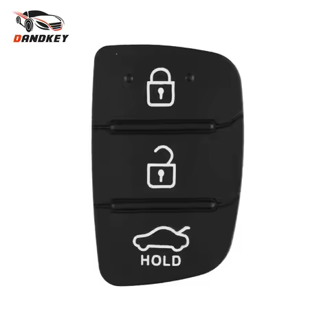Dandkey 3 4 Buttons Silicone Car Key Cover Case Rubber Pad For Hyundai I30 i35 iX20 IX35 IX45 Solari