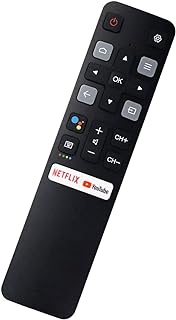 Remote Control (RC802V FNR1) Replacement for All TCL Android 4K UHD Smart TV Without Voice Command