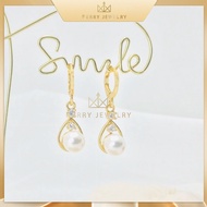 Bông Tai Khuyên Tai Nữ Đính Trái Châu Nhân Tạo Phong Cách Hàn Quốc Đơn Giản Dễ Phối Đồ B22