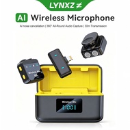 Q9 Professional 2.4G Wireless Lapel Microphone Digital Power Display Charging Box Omnidirectional Co