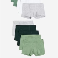 H&M Boxer Shorts Pack Of 10 Light Green/Dark Green 2-4 Years