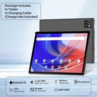 Android 13 Tablet 2024,2GB+64GB 1TB Extension, 2.4G WiFi, 10.1-Inch HD Flat PC, Quad-Core Processor