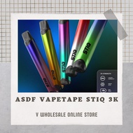 [V ONLINE STORE] 100% ORIGINAL ASDF VAPETAPE STIQ 3000 PUFF DISPOSABLE  FLOUR FLAVOR | FULL LINE UP
