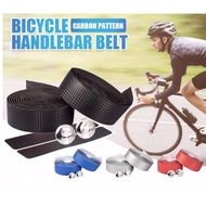 1 pair Road Bike Durable Handlebar Wrap Handle Bar Damping Carbon Fibre Bicycle Grips Tapes