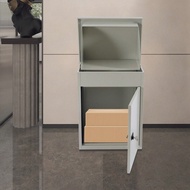 Parcel Drop Box, Wall Mounted Mailbox Package Delivery Box Code Lock Anti-Theft Large Parcel Drop Bo