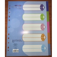 [Stock Clearance] Campap A4 Index Divider 5 Colour CA7666 (5 Colors / Packs)