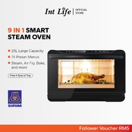 Int Life 9-In-1 Smart Steam Oven 25L (Air Fryer / Steam / Steam Frying / Bake)