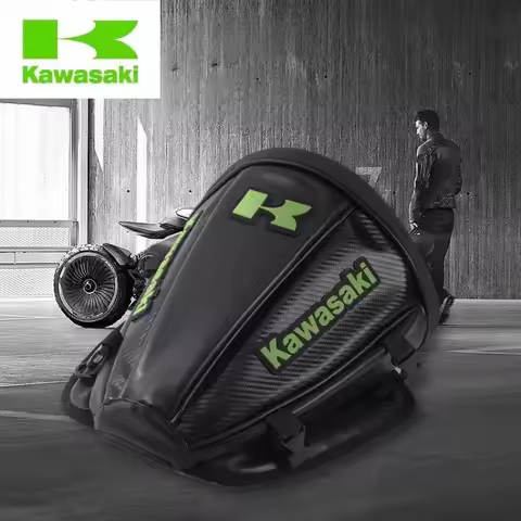 Waterproof Kawasaki Motorcycle Tail Bag Sport Luggage Saddle Riding Rear Bag Motorcycle Motorbike Sc