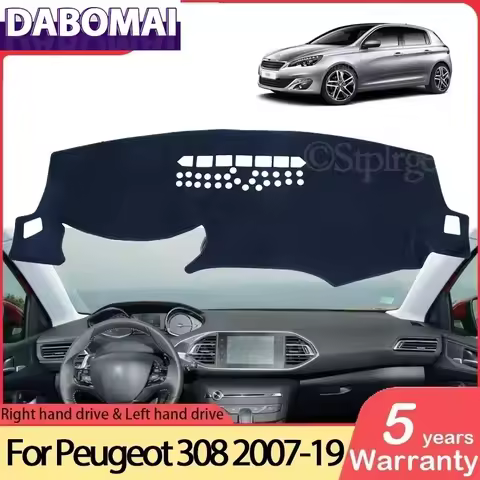 Anti-Slip Mat Dashboard Cover Pad Sunshade Dashmat Carpet Accessories SW GTI 2018 for Peugeot 308 T9