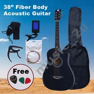 38 Inch Akustik Gitar Carbon Fiber / Gitar Akustik 38" / Acoustic Guitar Beginner