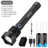 AloneFire H007 8000 Lumen Ánh Sáng XHP70 Mạnh Mẽ Nhất LED Đèn Pin USB Zoom Ngoài Trời Cắm Trại Ánh S