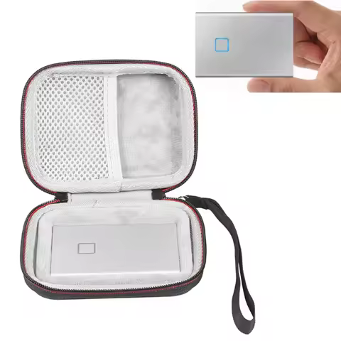 Portable EVA Outdoor Travel Case Storage Bag Carrying Box for samsung T7 Touch SSD Case Accessories