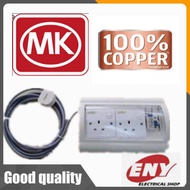 Safety ELCB Socket 2Way c/w 5/10/15/20Meter & MK Plug Top 13A Cable 70/0076X3C