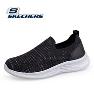 Skechers_ สเก็ตเชอร์ส รองเท้าผู้หญิง Women GOwalk Flex Ocean Wind Shoes - 124955-BLK Air-Cooled Goga Mat Flex, Machine Washable, Ortholite, Ultra Go, Vegan
