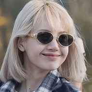 2023 new oval sunglasses metal mesh red street Sunglasses vintage sunglasses