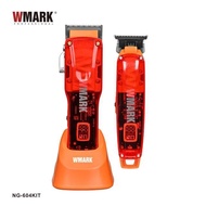 2023 WMARK NG-604 kit Professional Hair Clipper Hair Trimmer 2 in 1 7000RPM+6500RPM With LED Display