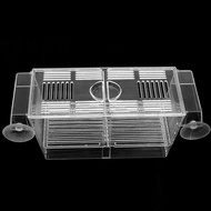 Fish Separation Breeder Box 2 Sizes Transparent Fish for Tank Breeding Isolation Box Aquarium Hatchery Incubator Holder