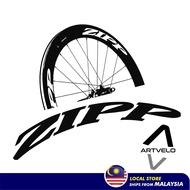 ZIPP 4 pcs wheelset cycling sticker decals for 40 to 50 mm high profile 700c road bike rims
