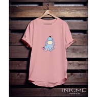 EEYORE IN PEACH TSHIRT/ UNISEX T-SHIRT WOMEN'S T-SHIRT EEYORE POOH