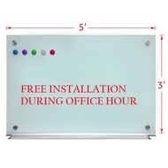 6mm tempered Magnetic Glass white board size 3'x5', 4'x4', 4'x5', 3'x6', 4'x6' 4'x7', 4'x8' frameles