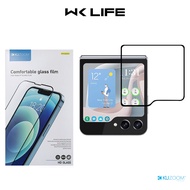 Miếng Dán Cường Lực Mặt Trước Samsung Z FLip5 Kuzoom Có Khung Dán