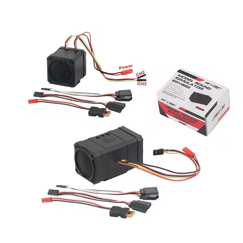 RC Car Two-channel Sound Simulator 10 Sound Effect Speakers Linkage Engine Sound Group for 1/10 RC C