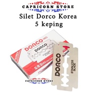 MERAH Dorco HQ Red Razor Blades 1 box of 5 hair clipper blades