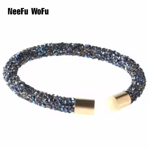 2017 New Crystal Bracelets bangles New women Fashion luxury Jewelry charm new brand collection full 