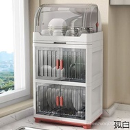 [FREE SHIPPING]Cupboard Storage Rack Kitchen Supplies Double-Layer Cupboard Home Use Set Combination Feeding Bottle Draining Cupboard Small Rental House