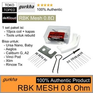 PROMO RBK for CALIBURN G Mesh Coil 0.8 ohm | Coil Master Rebuild Kit NEW