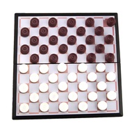 BF  Portable Folding Magnetic Checkers Board Puzzle Game Kids Early Educational Toy