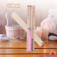 15 Minute Sauna Sand Clock - Rotating Timer for Sauna Room