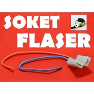 Universal flasher socket flasher connection socket