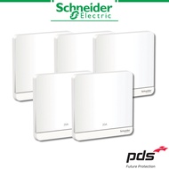 [5 SWITCHES BUNDLE] Schneider Electric AvatarOn 20A 250V 1 Gang 1 Way Switch with LED - White
