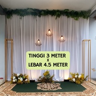 (Already Sewn T3m x W4.5m) Backdrop High Decorative Background/ 3m x 4.5m Wide Abutay Filamin Fabric