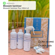Blossom Sanitizer Plus 330ml x3 [ready stock][non-alcohol][non-sticky][baby safety][100%original]